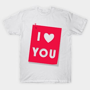 I Love You T-Shirt